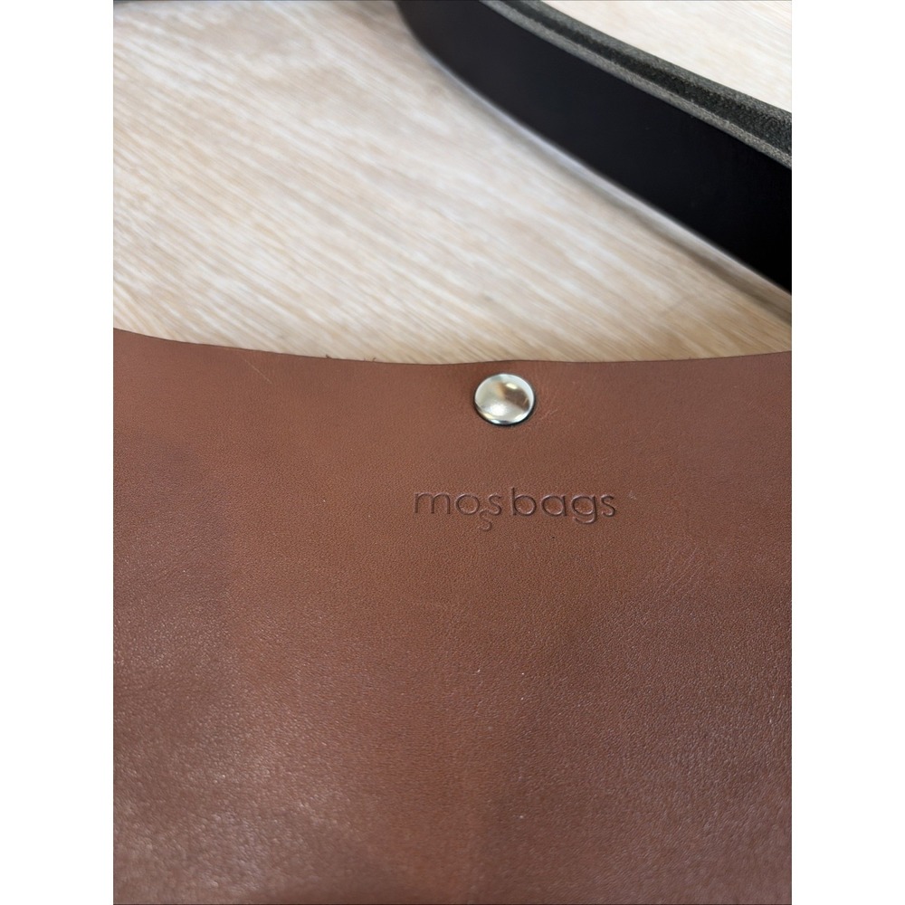 Moss Bags Parker Crossbody Bag Brown Leather Minimalist USA MSRP $145 - Picture 10 of 16